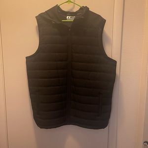 Mens russell dri power 360 hooded zip up vest xl